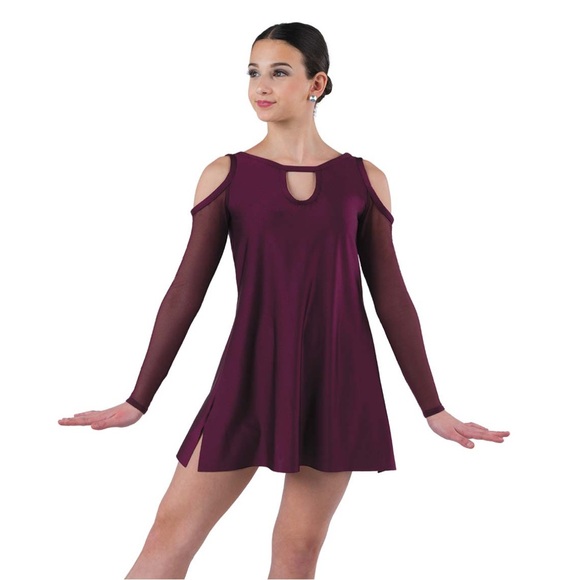 A Wish Come True Other - A Wish Come True Dance Costume - Burgundy, sm adult, spandex